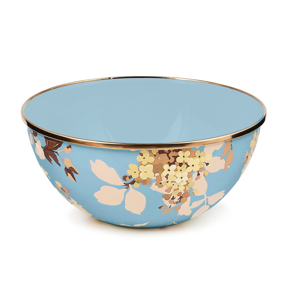 Wild Rose Slate Enamel Everyday Bowl