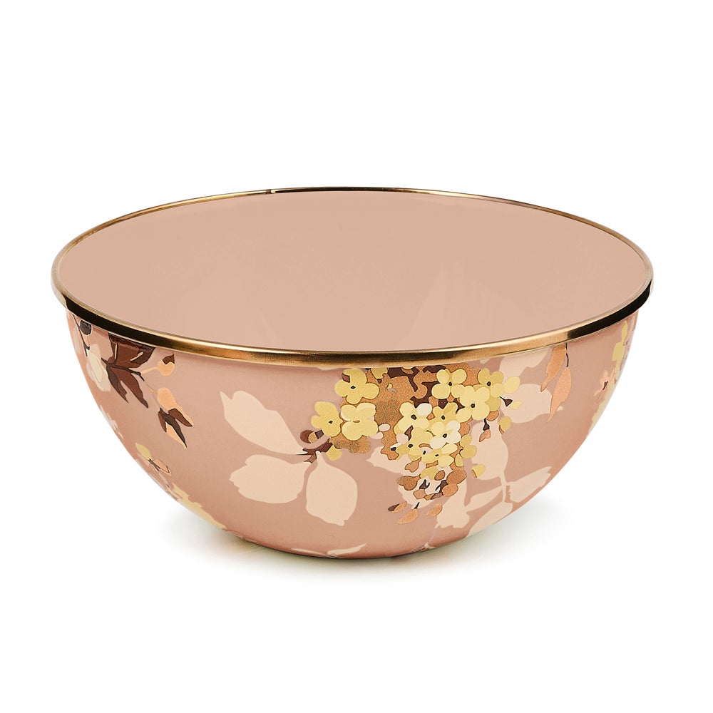 Wild Rose Mauve Enamel Everyday Bowl
