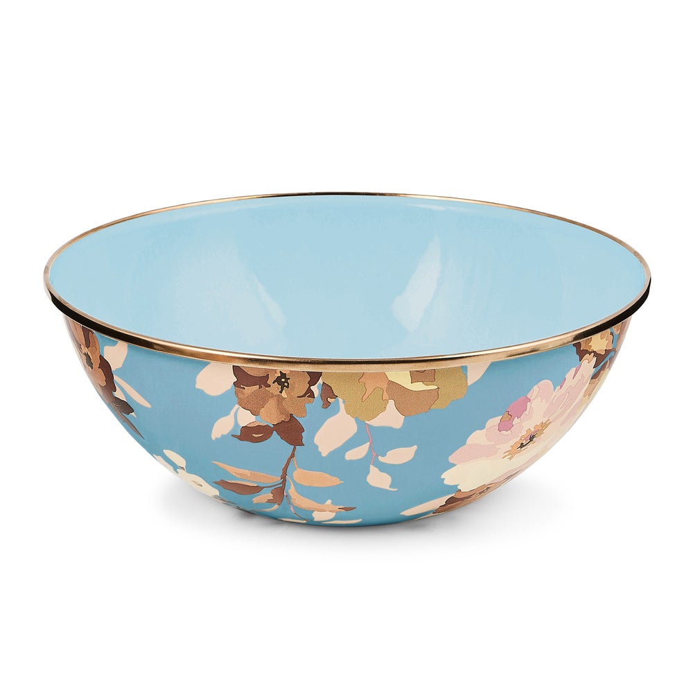 Wild Rose Slate Enamel Everyday Bowl