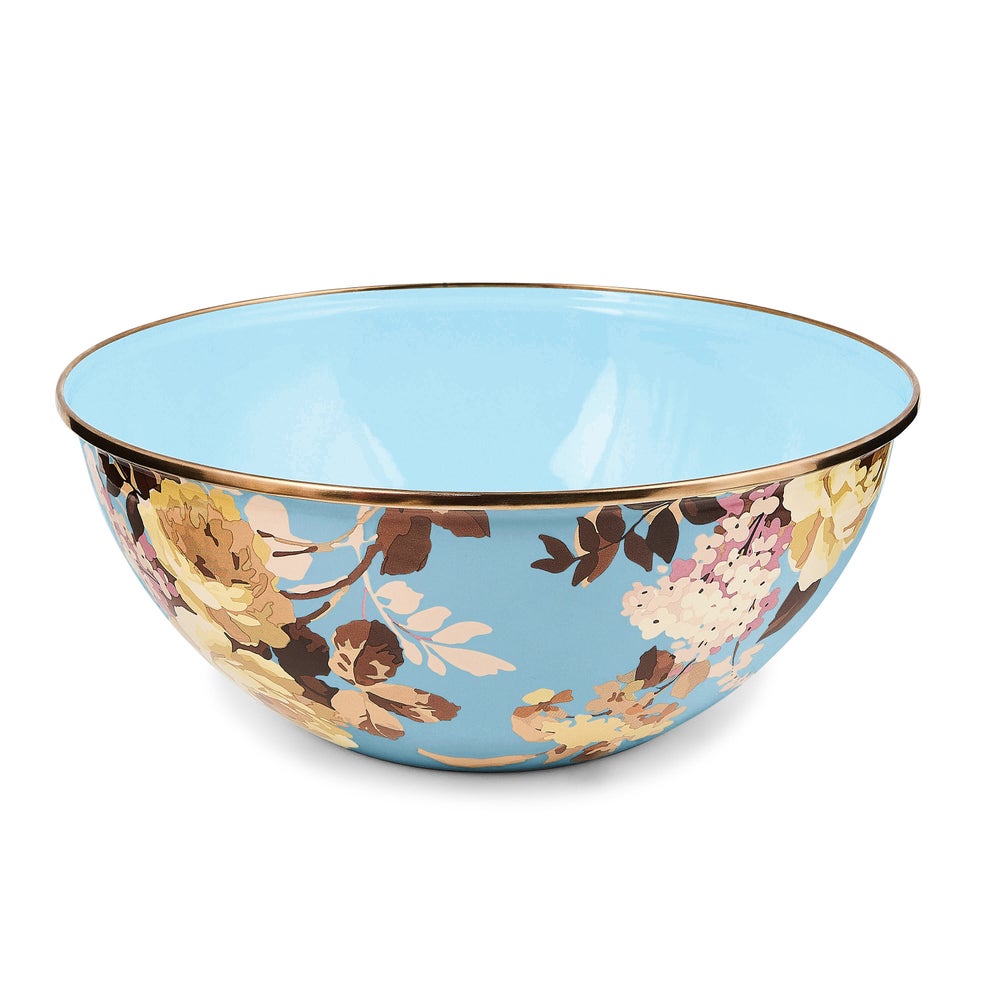 Wild Rose Slate Enamel Everyday Bowl