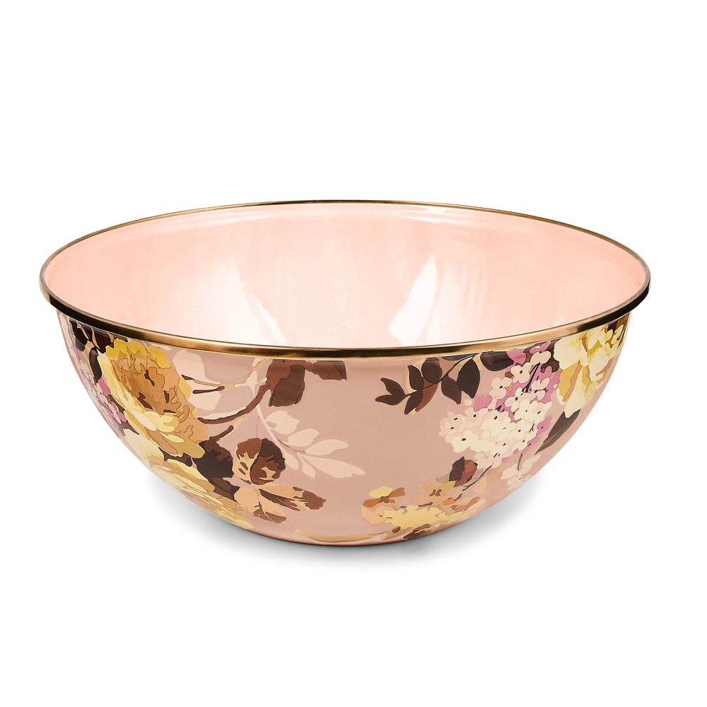 Wild Rose Mauve Enamel Everyday Bowl