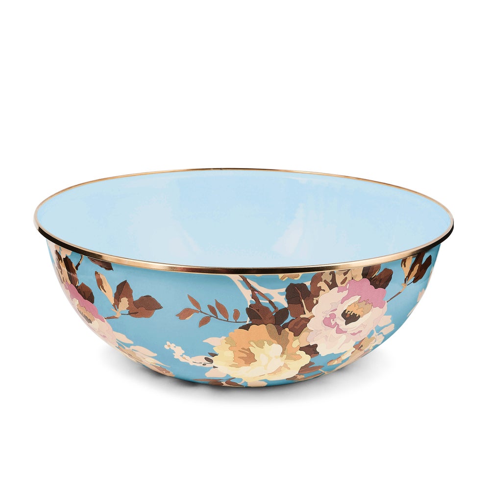 Wild Rose Slate Enamel Everyday Bowl