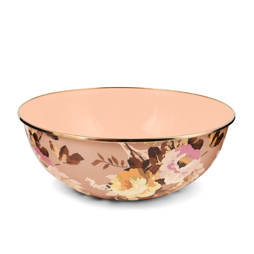 Wild Rose Mauve Enamel Everyday Bowl