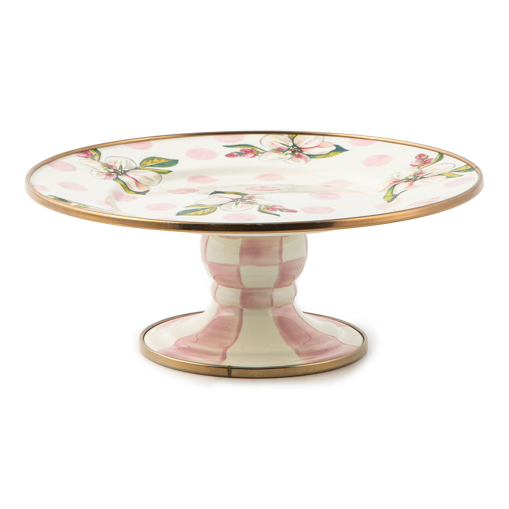 Floral Pedestal Platter