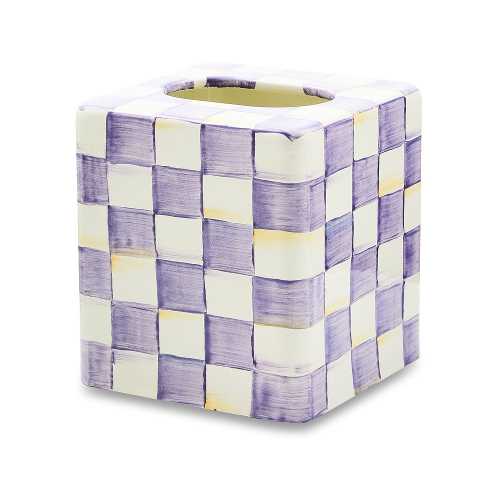 Violet Check Enamel Bath Collection
