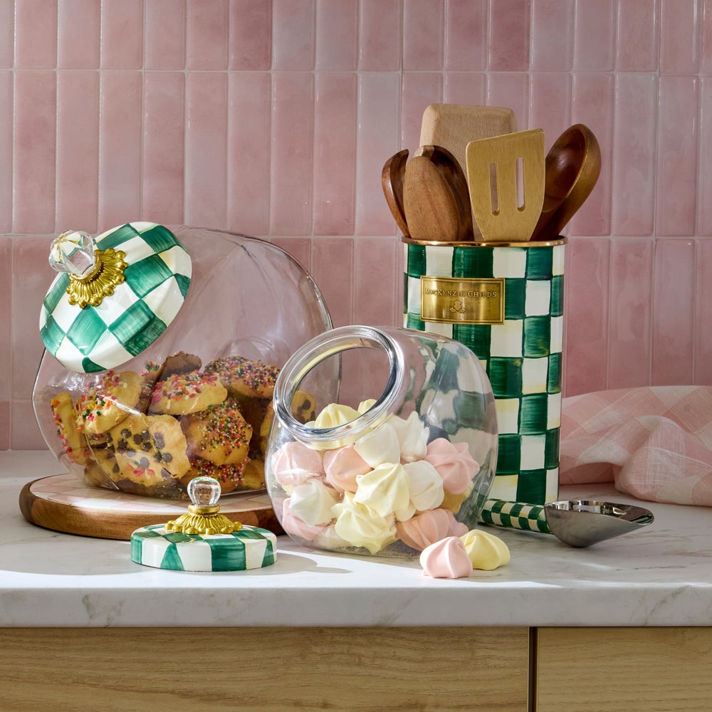 Check Enamelware Utensil Holder