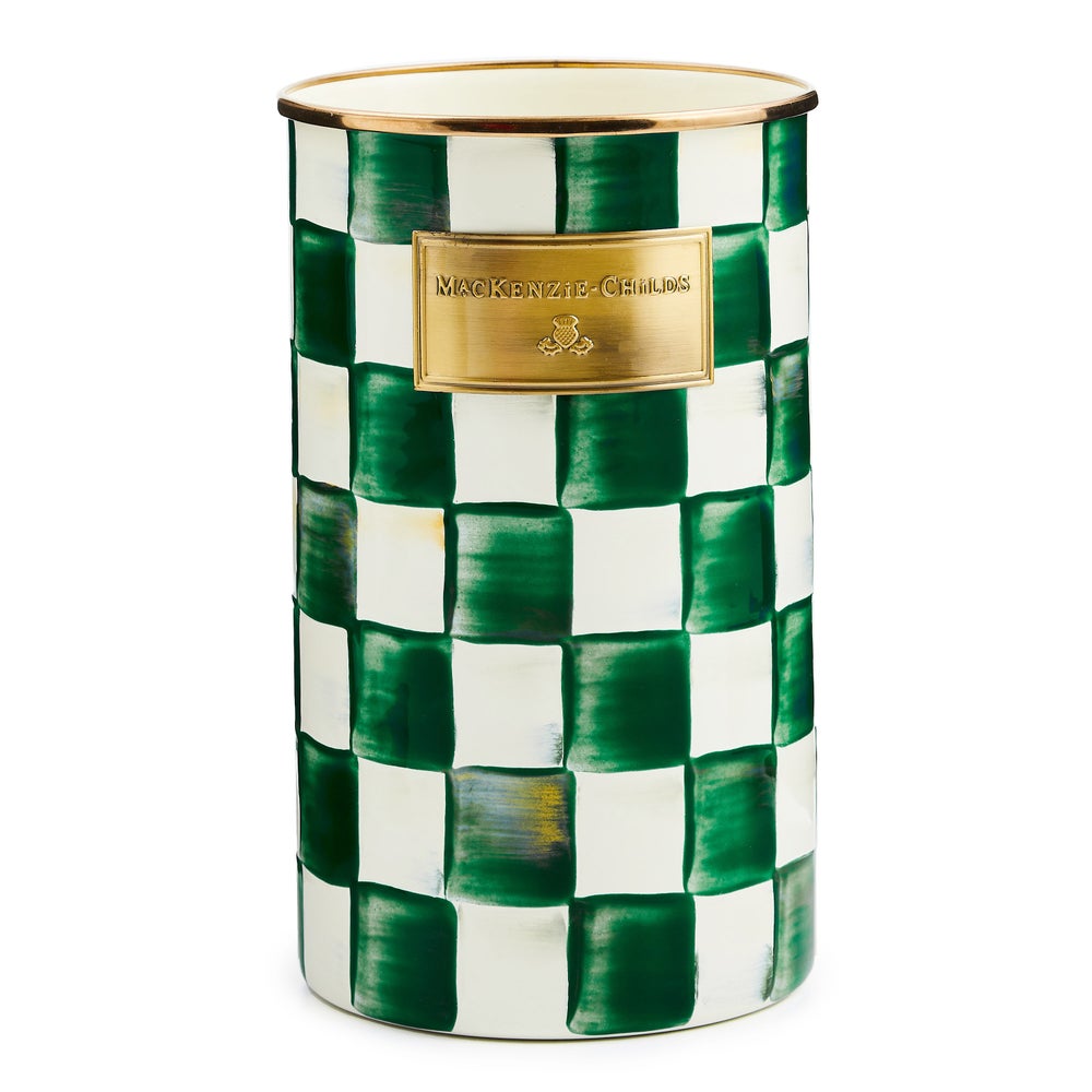 Check Enamelware Utensil Holder
