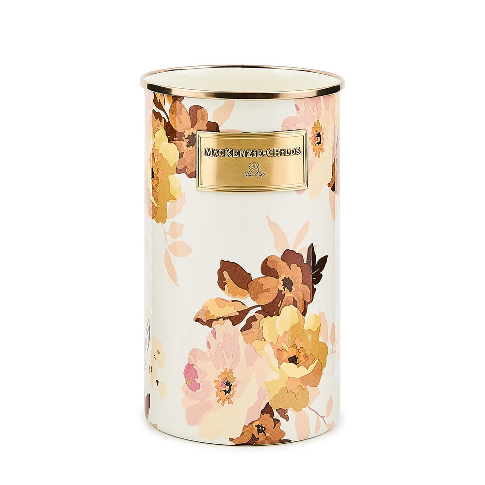 Floral Enamelware Utensil Holder