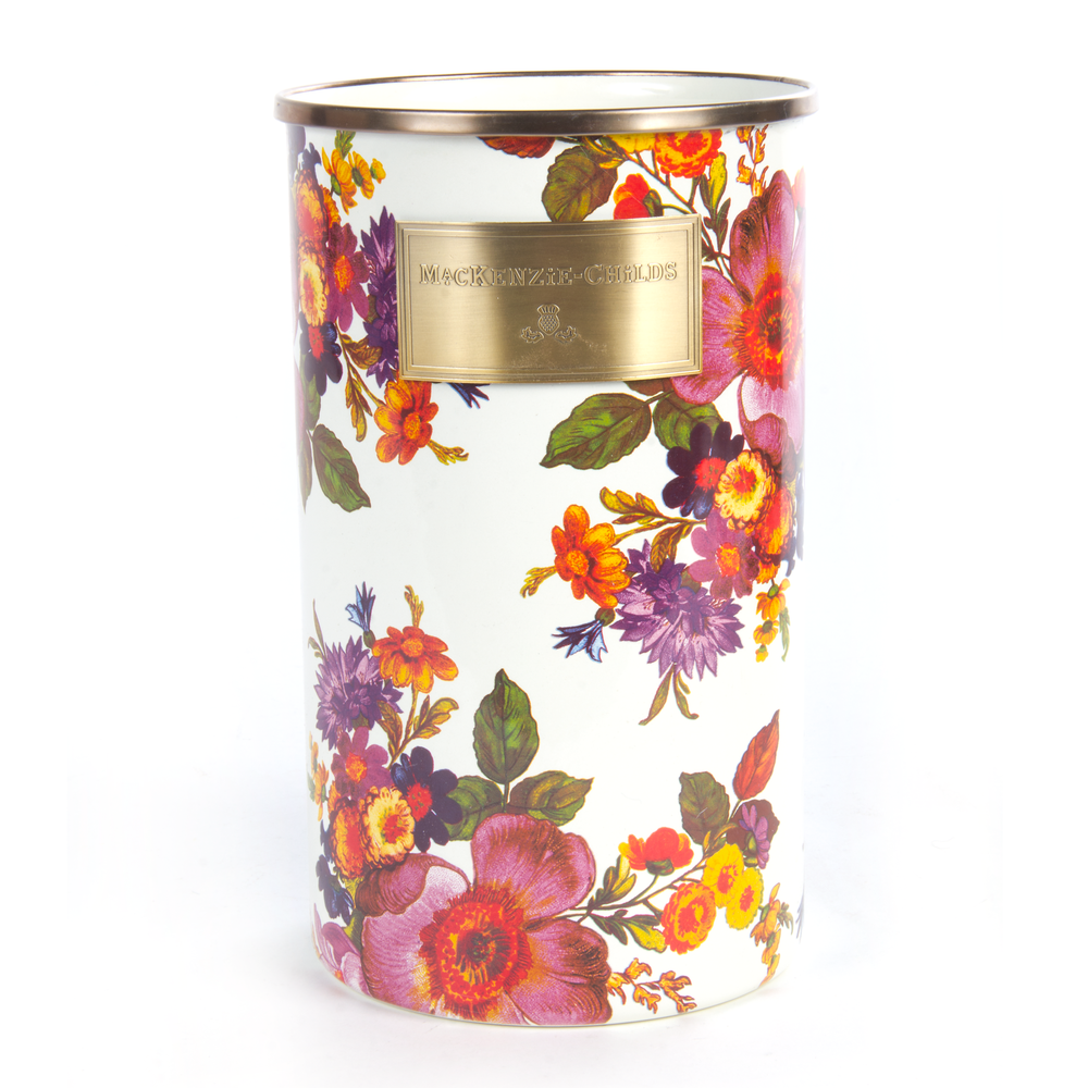 Floral Enamelware Utensil Holder