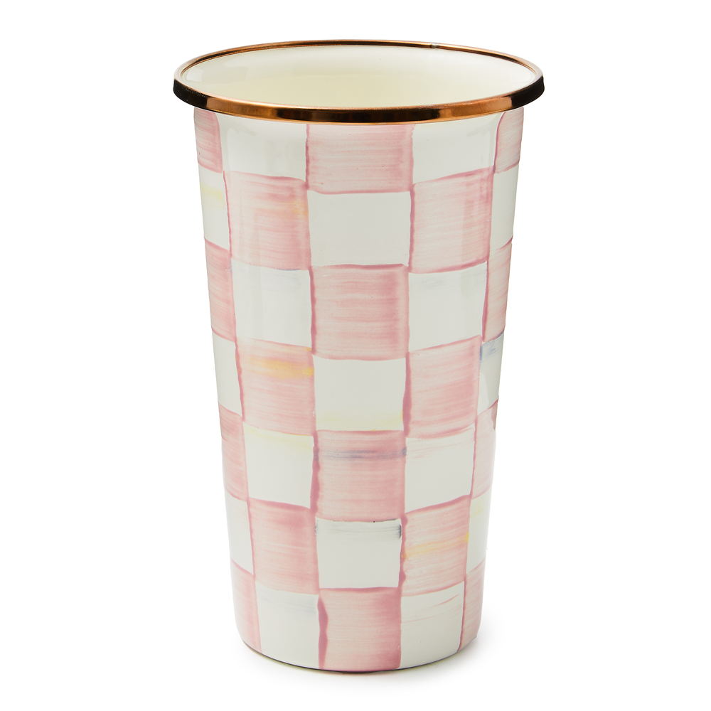 Check Enamel Tumbler