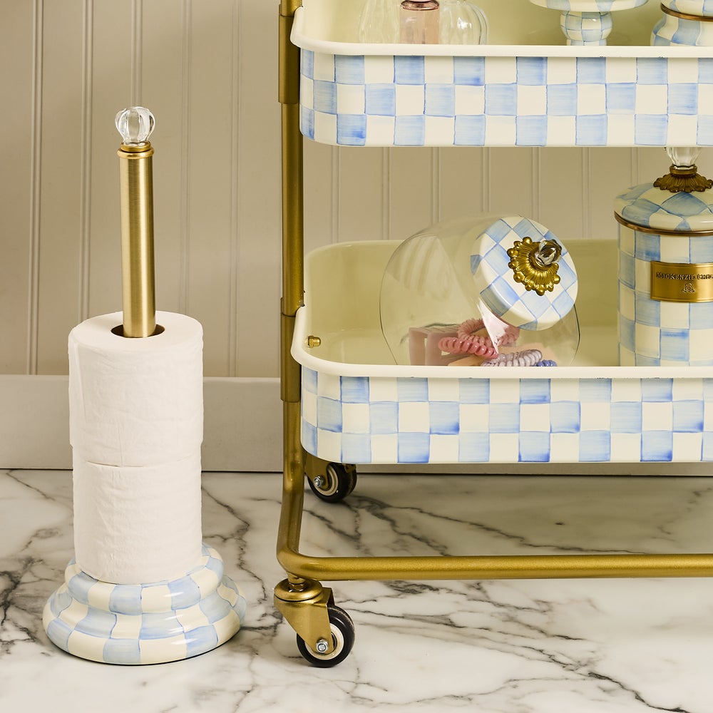 Sky Check Enamel Bath Collection