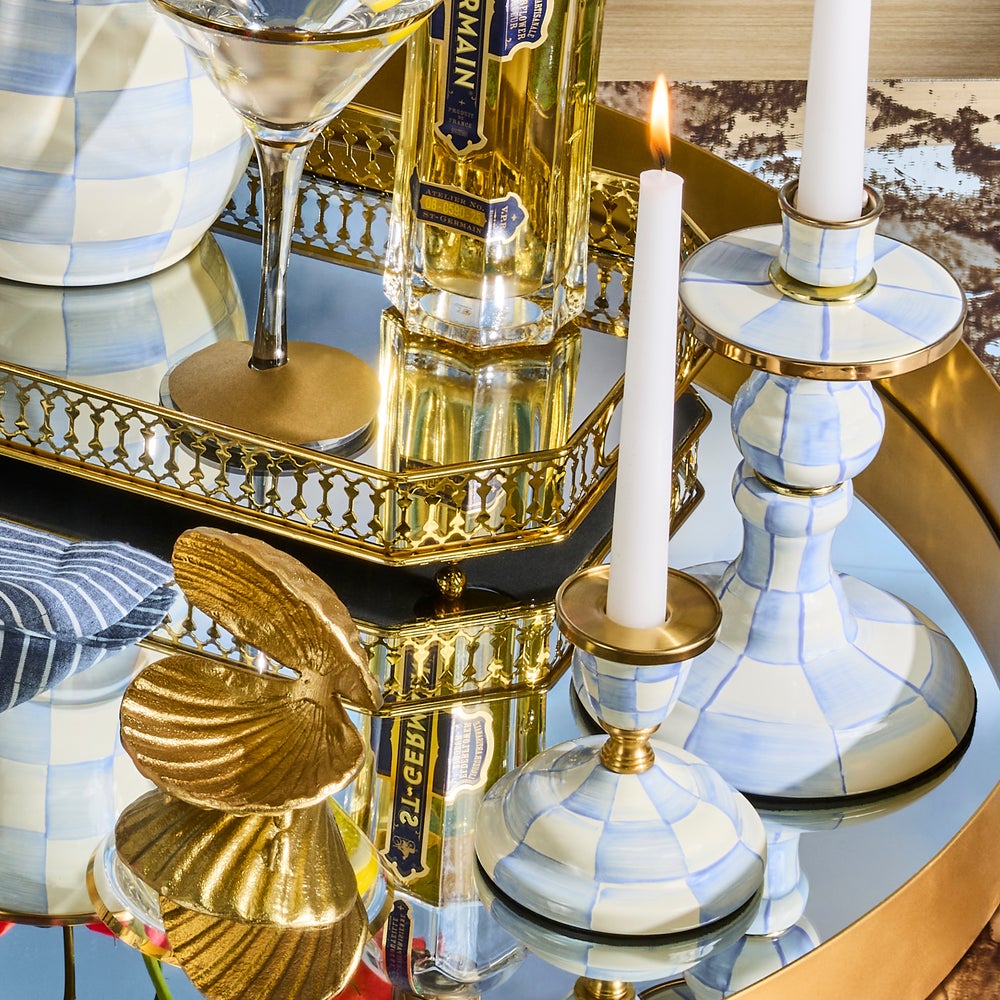 Enamel Dinner Candlestick Holder