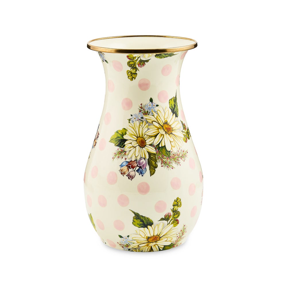 Enamel Tall Vase