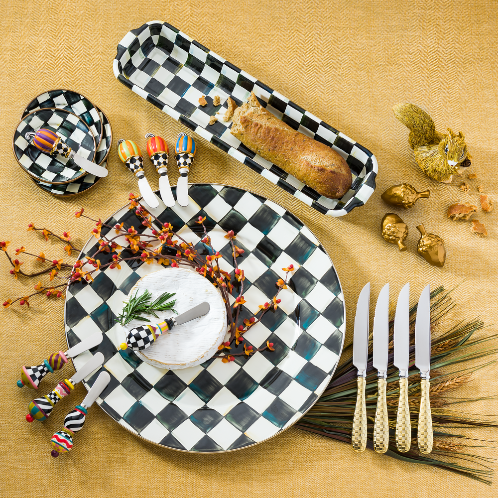 Enamelware Appetizer Plates, Set of 4