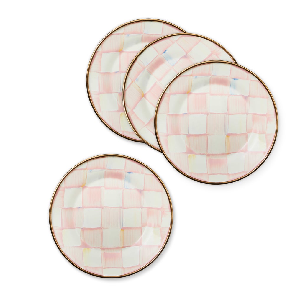 Enamelware Appetizer Plates, Set of 4